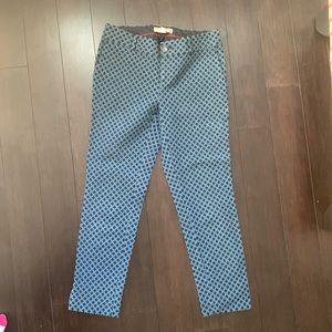 BEAUTIFUL BLUE PRINT BANANA REPUBLIC PANTS